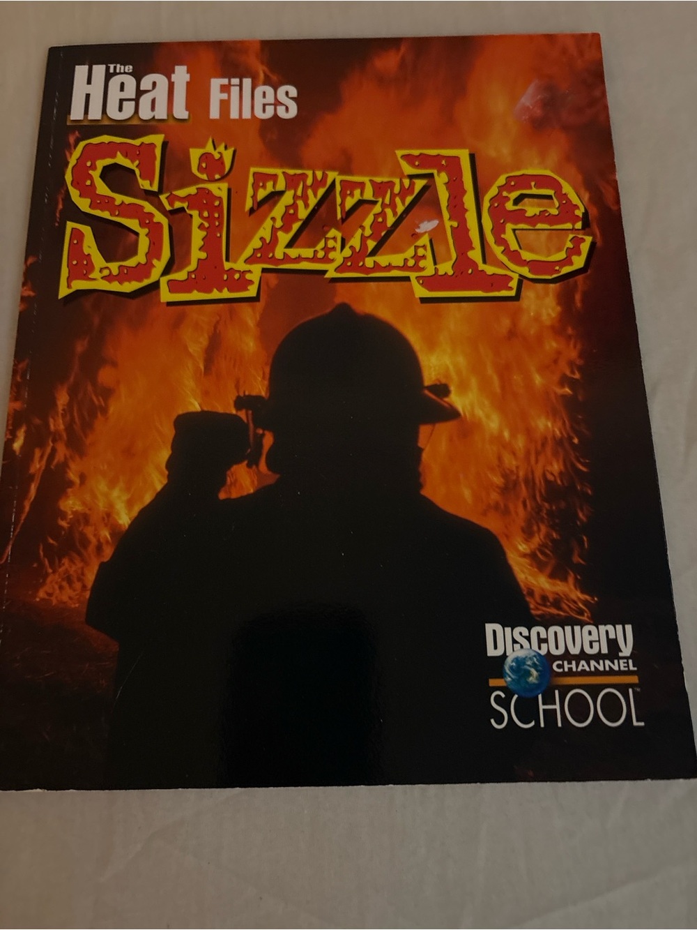 Discovery 'Sizzle' Fire Silhouette Book- Black & Orange